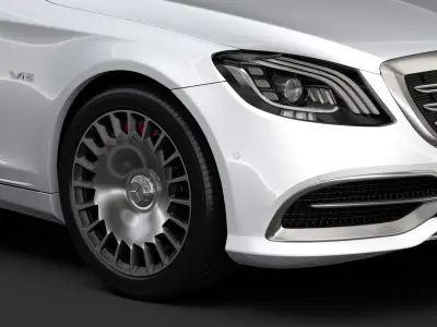 Mercedes Maybach S 650 X222 2018 3D model
