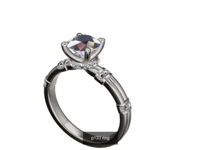 various solitare model 3D Model Pack