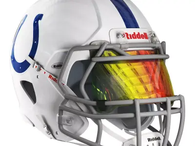 Riddell speed helmet indianapolis colts 3D model
