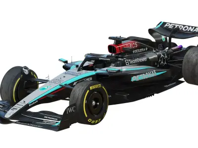 F1 Mercedes W15 2024 3D model