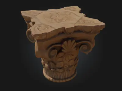 Corinthian Capital Design  The Pinnacle of Classical  3D model