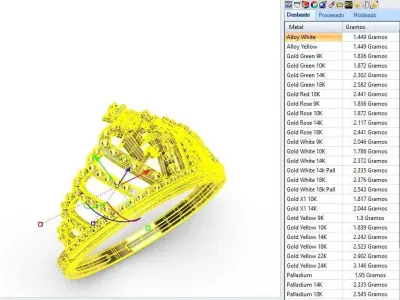 Anillo de 15 para dama-mujer -v- 3D print model