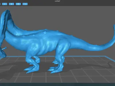 Hydra playing fetch 3D model