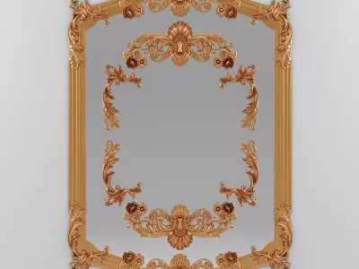 Mirror Classic Decoration 3D model