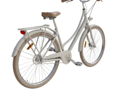 City bike retro 3D model