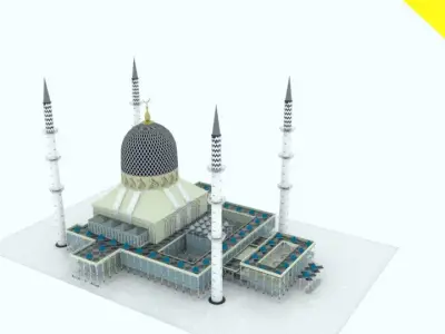 Masjid Sultan Salah Eddine Of Malasia 3D model