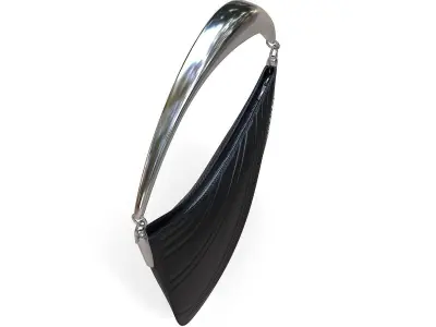 Casey Cadwallader Mugler Bag Black Low-poly 3D model