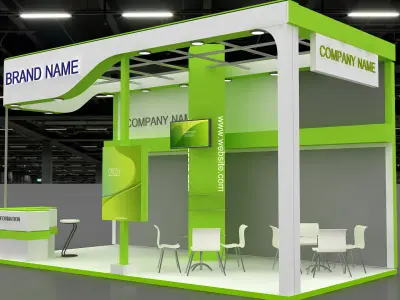 3D Exhibition and Booth 3D model