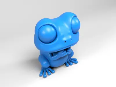 Frog Figure 3D print model