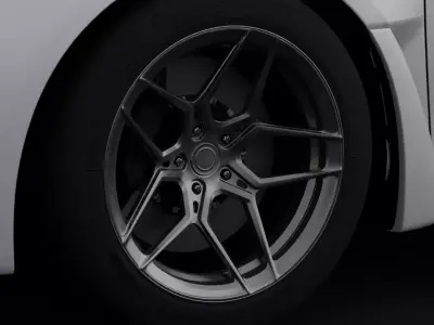 Rohana RFX11 Aftermarket Wheel Low-poly 3D model