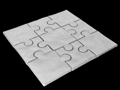 Puzzle pillow 3D model