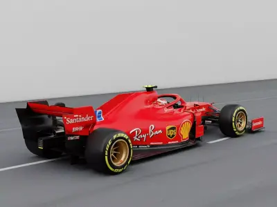 Ferrari SF21  Symphony of Speed and Aerodynamics 3D model