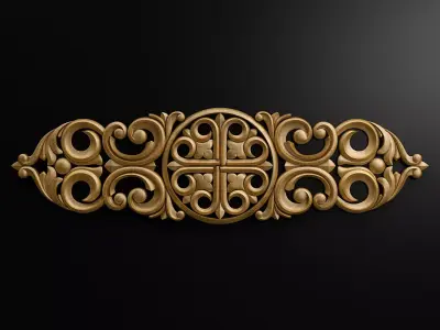 Carved decor 3D model 22