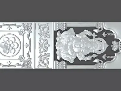 Door pattern god gonesh picture  3D model