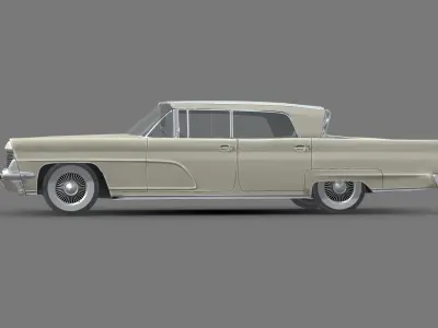 Lincoln Continental Mark IV 1959 Low-poly 3D model