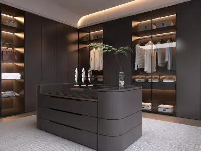 Cloakroom Dressing room 3D model