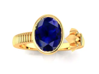 Ring M176 The luxury female ring with gems wedding oval shaped  3D print model