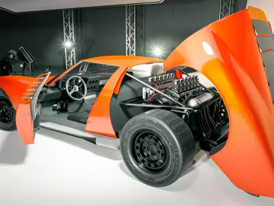 Antique Sports car 3D model