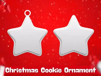 Christmas Cookie Ornament - Pendant -  Christmas Tree 9 3D print model