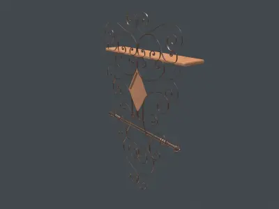 Shelf Ornate 3D model