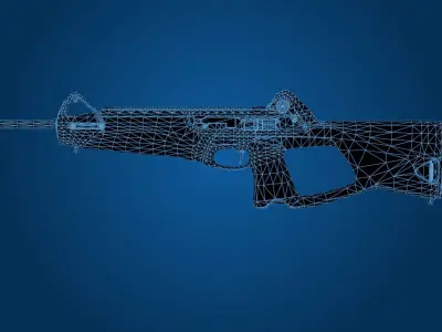 Blackrock CX250 - SMG Low-poly 3D model