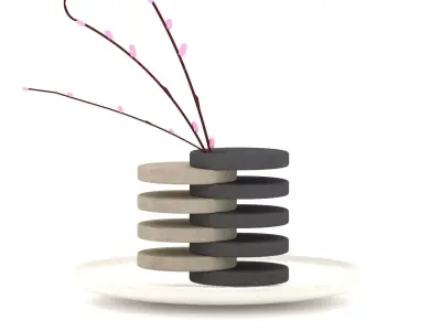 Decorative Tabletop Vase 3D model