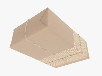 Wrapped Christmas gift 07 3D model