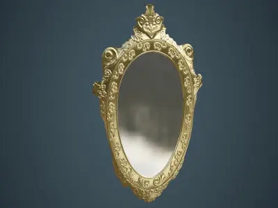 Mirror 2A Low-poly 3D model