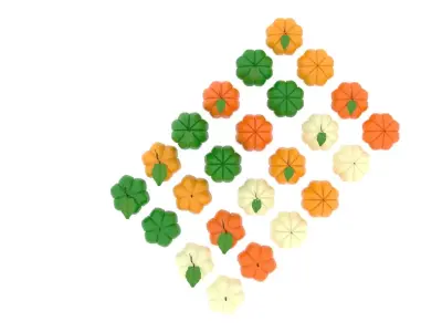 Pumpkin Marzipans Set 3D model