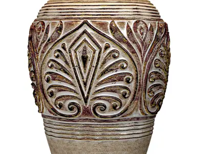 Rustic Southwest Country Nightstand bedside Provence Table Lamp 3D model