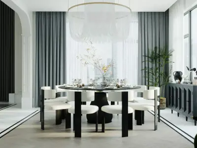 Dining Room Colection 07 for Unreal Engine 3D model