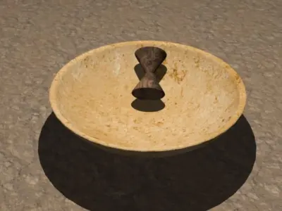 african earthware Low-poly 3D model