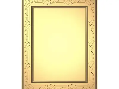 carved frame 3D model 76