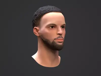 Steph Curry Free low-poly 3D model