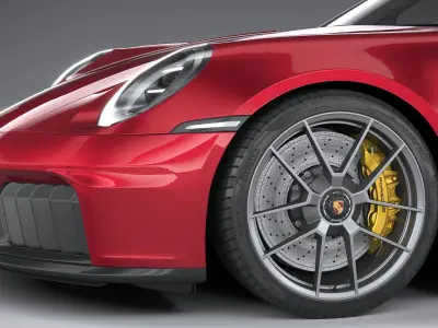 Porsche 911 Carrera GTS Cabriolet 2025 3D model purchase