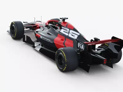 F1 Concept 2026 Template Livery Low-poly 3D model