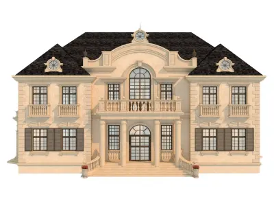 architecture luxury villa  3D model