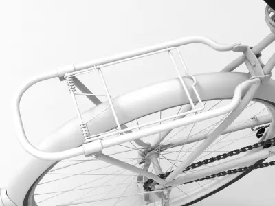 old bicycle 3D model