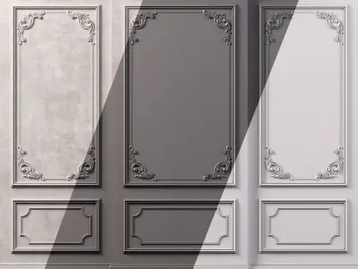 Wall Molding  Low-poly 3D model