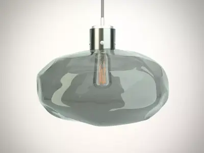 Modern luxurious hanging lamp - Heathfield Leoni Nickel Pendant 3D model