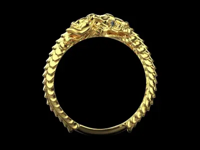 Dragon Ring  0149 3D print model