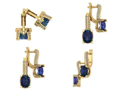 Earrings od99 3D print model
