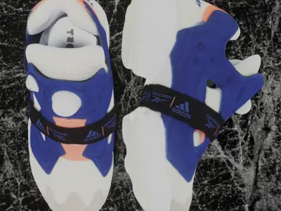 REEBOK X ADIDAS INSTAPUMP FURY BOOST 3D SHOES Low-poly 3D model