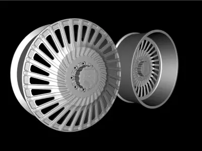 Wheel Amani Forged Chile Dually  Low-poly 3D model