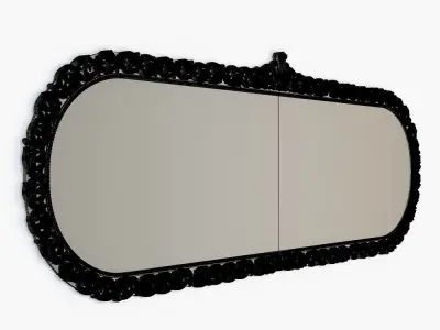 Oval classic mirror 3D model