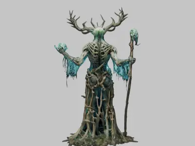 Forest Guardian 3D Model Low-poly 3D model buy