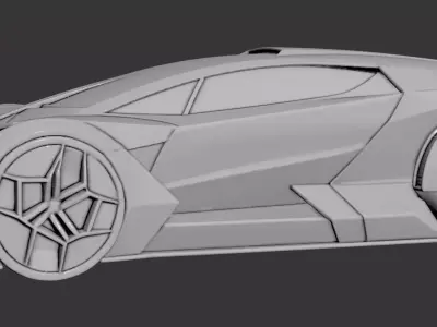 AI-Generated Concept Car - model 7 3D model