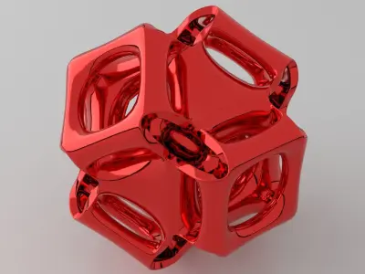 cubic gyroid 3D print model