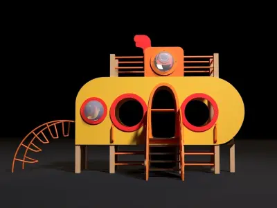 Playground Yellow Submarine 3D model purchase