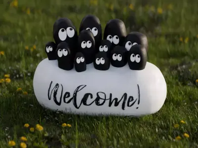 Welcome Decoration 3D model
